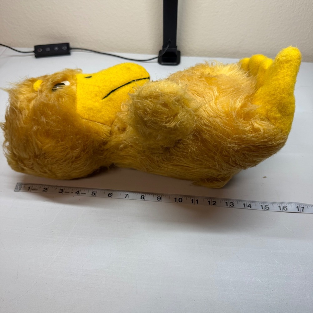 VINTAGE 1977 ANIMAL FAIR 18" FUZZY YELLOW BIRD ZONK STUFFED ANIMAL PLUSH TOY KID - Picture 9 of 9